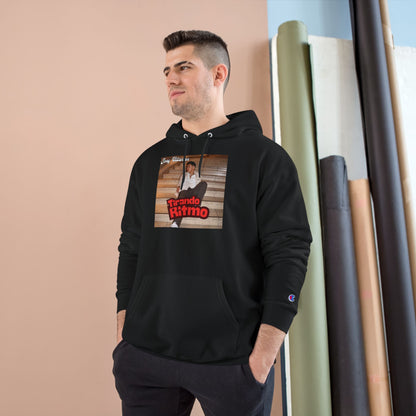 Champion Hoodie - 'Tirando Ritmo' Photo Graphic Pullover (Terry Fleece, Back Script Name)