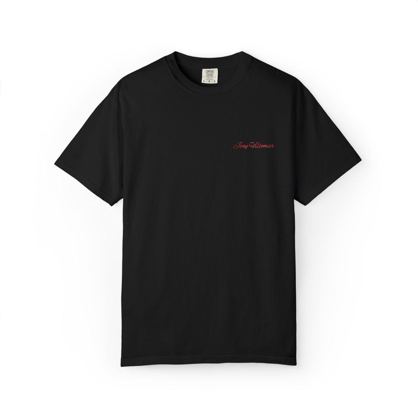 Minimalist 'Jony Villemar' Embroidered T-Shirt