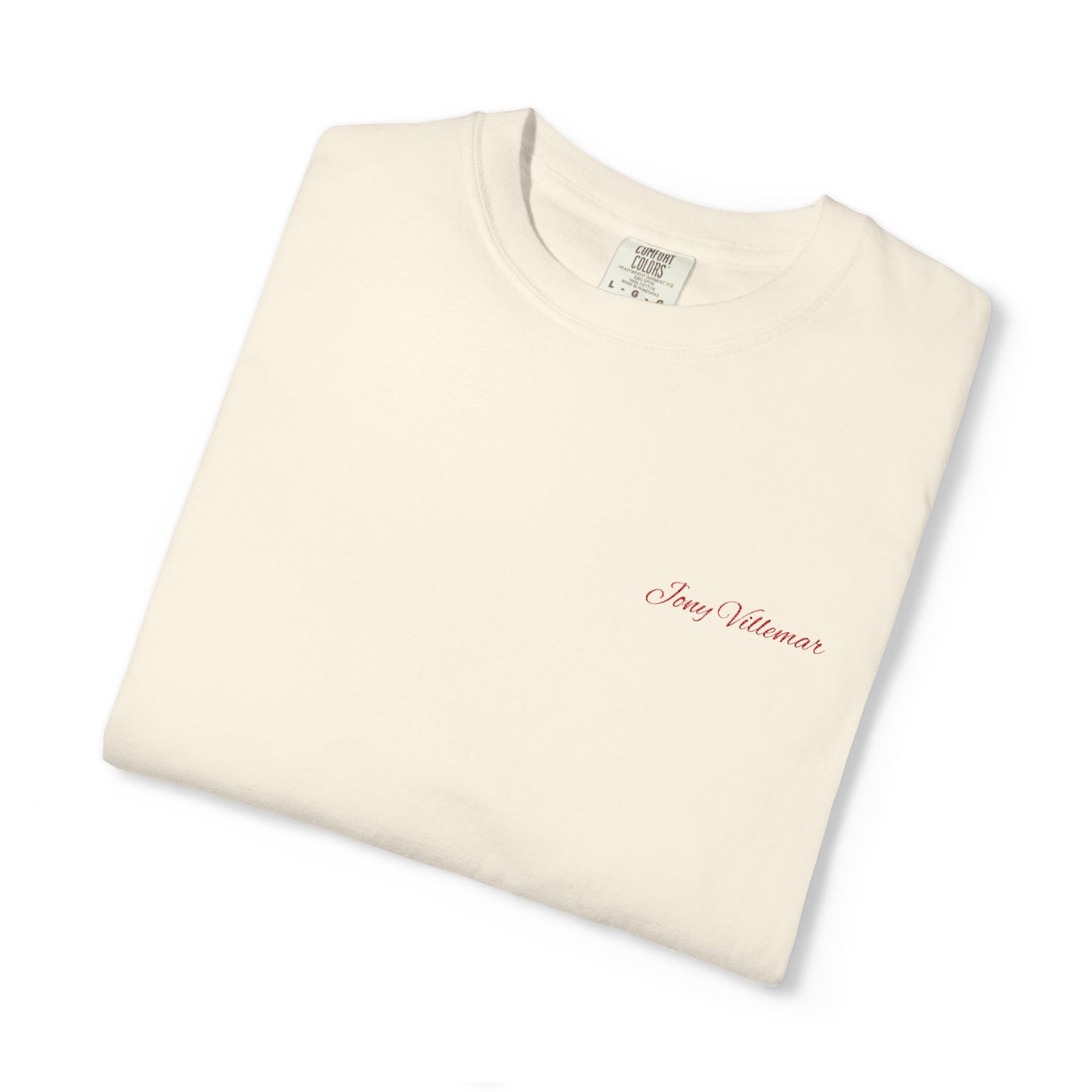 Minimalist 'Jony Villemar' Embroidered T-Shirt
