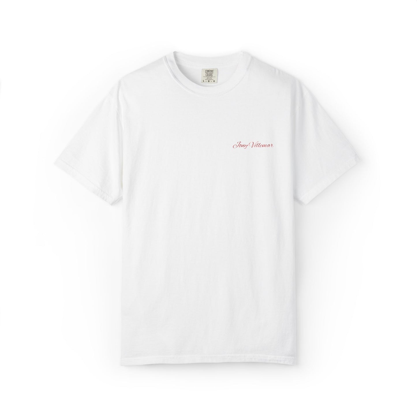 Minimalist 'Jony Villemar' Embroidered T-Shirt