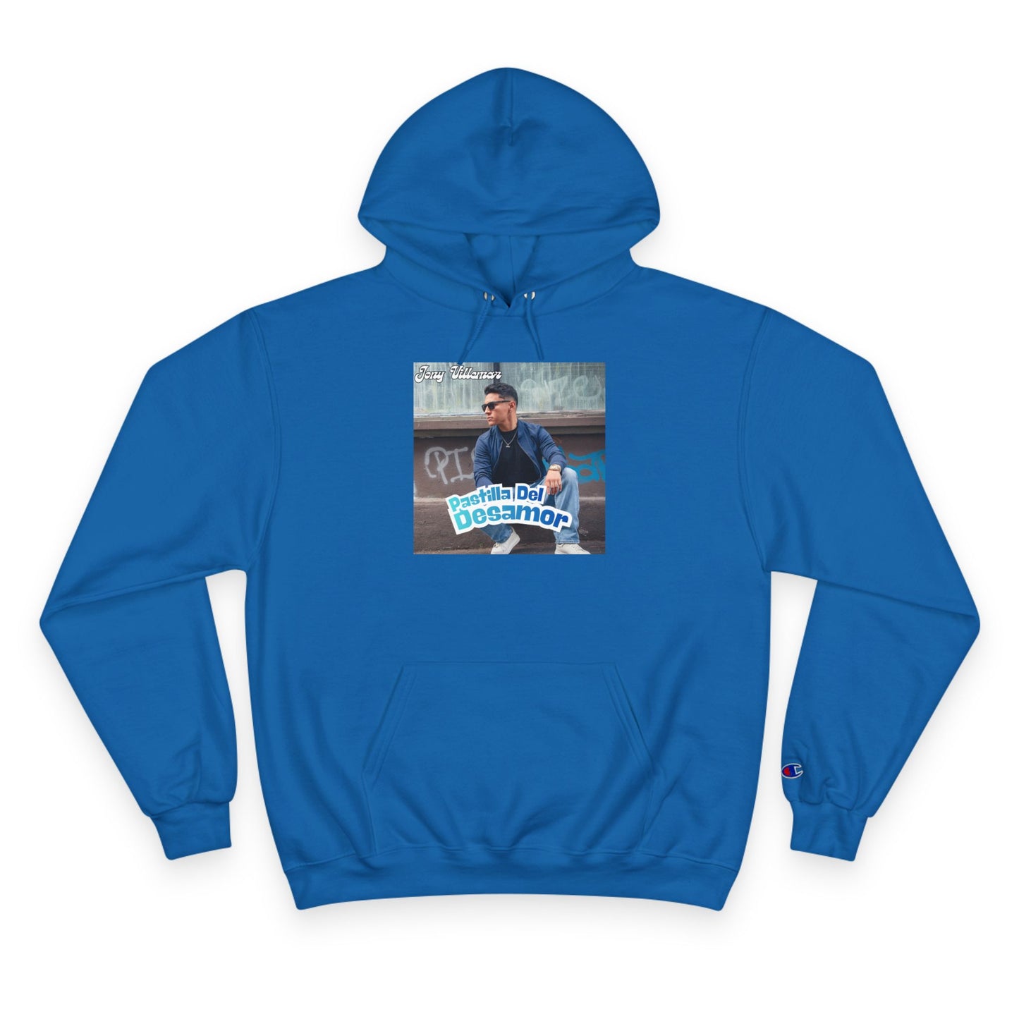 “Pastilla Del Desamor” - Champion Hoodie (P'al Mundo Back Subscript)