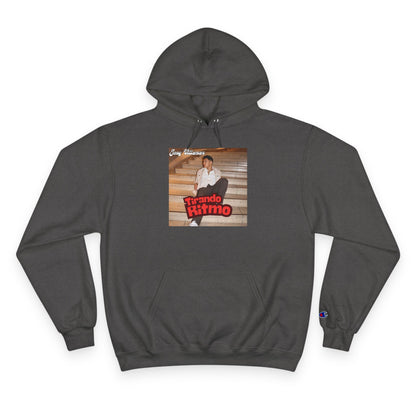 Champion Hoodie - 'Tirando Ritmo' Photo Graphic Pullover (Terry Fleece, Back Script Name)