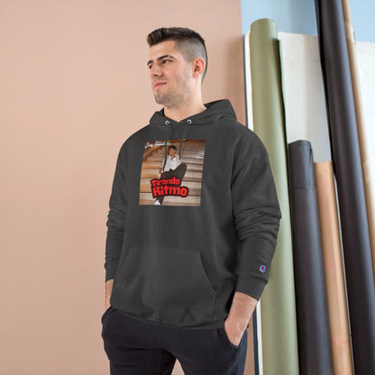 Champion Hoodie - 'Tirando Ritmo' Photo Graphic Pullover (Terry Fleece, Back Script Name)