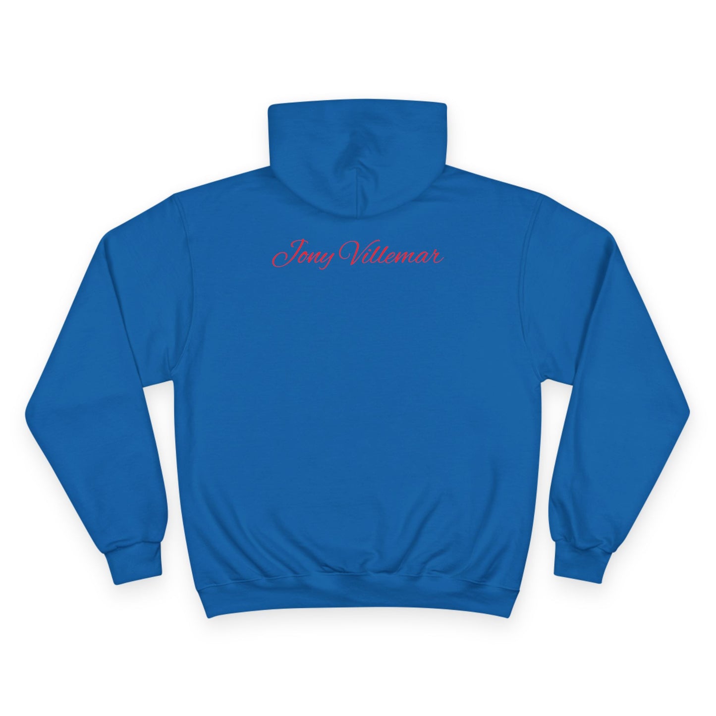 Champion Hoodie - 'Tirando Ritmo' Photo Graphic Pullover (Terry Fleece, Back Script Name)