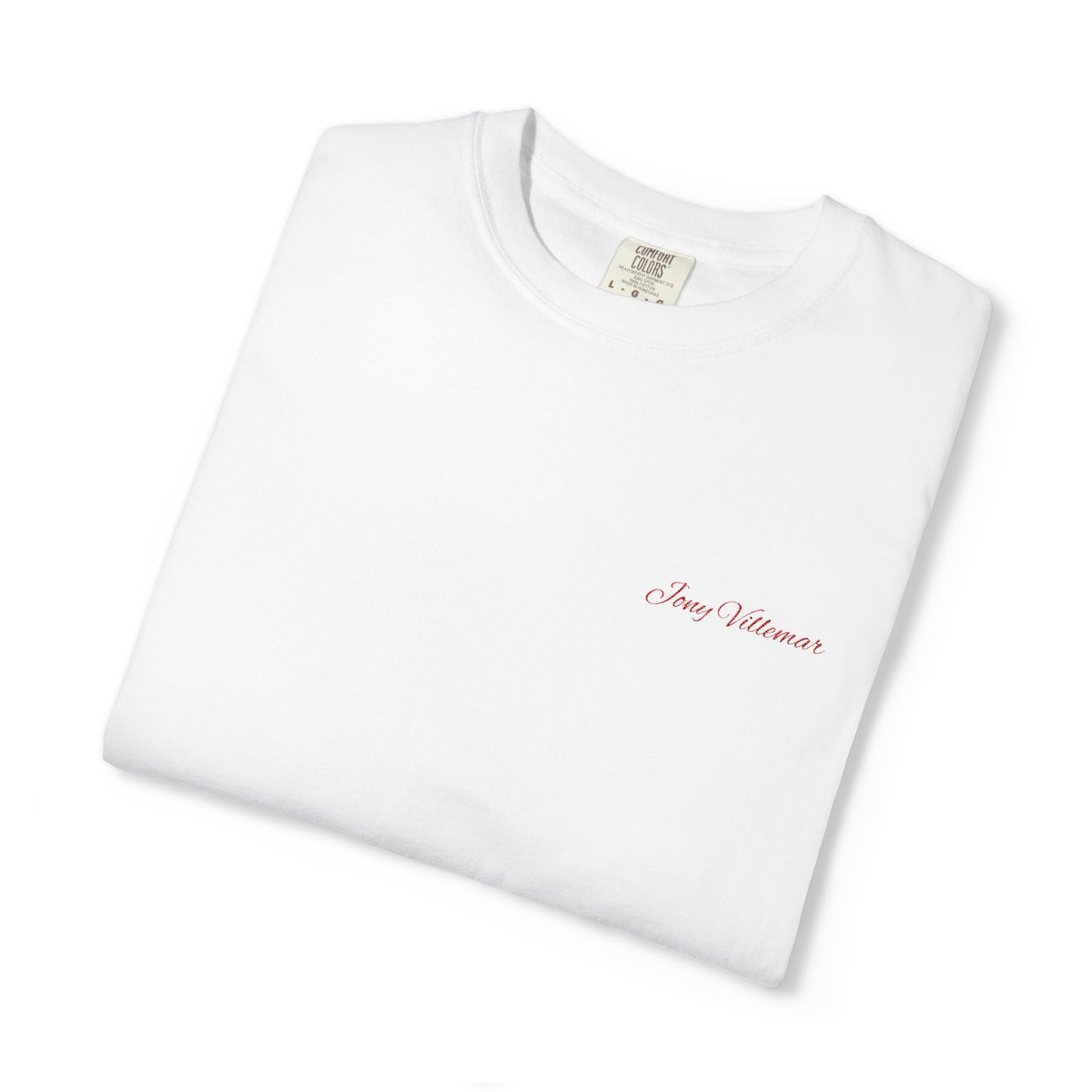 Minimalist 'Jony Villemar' Embroidered T-Shirt