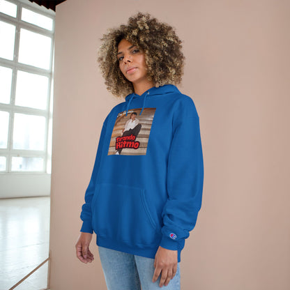 Champion Hoodie - 'Tirando Ritmo' Photo Graphic Pullover (Terry Fleece, Back Script Name)