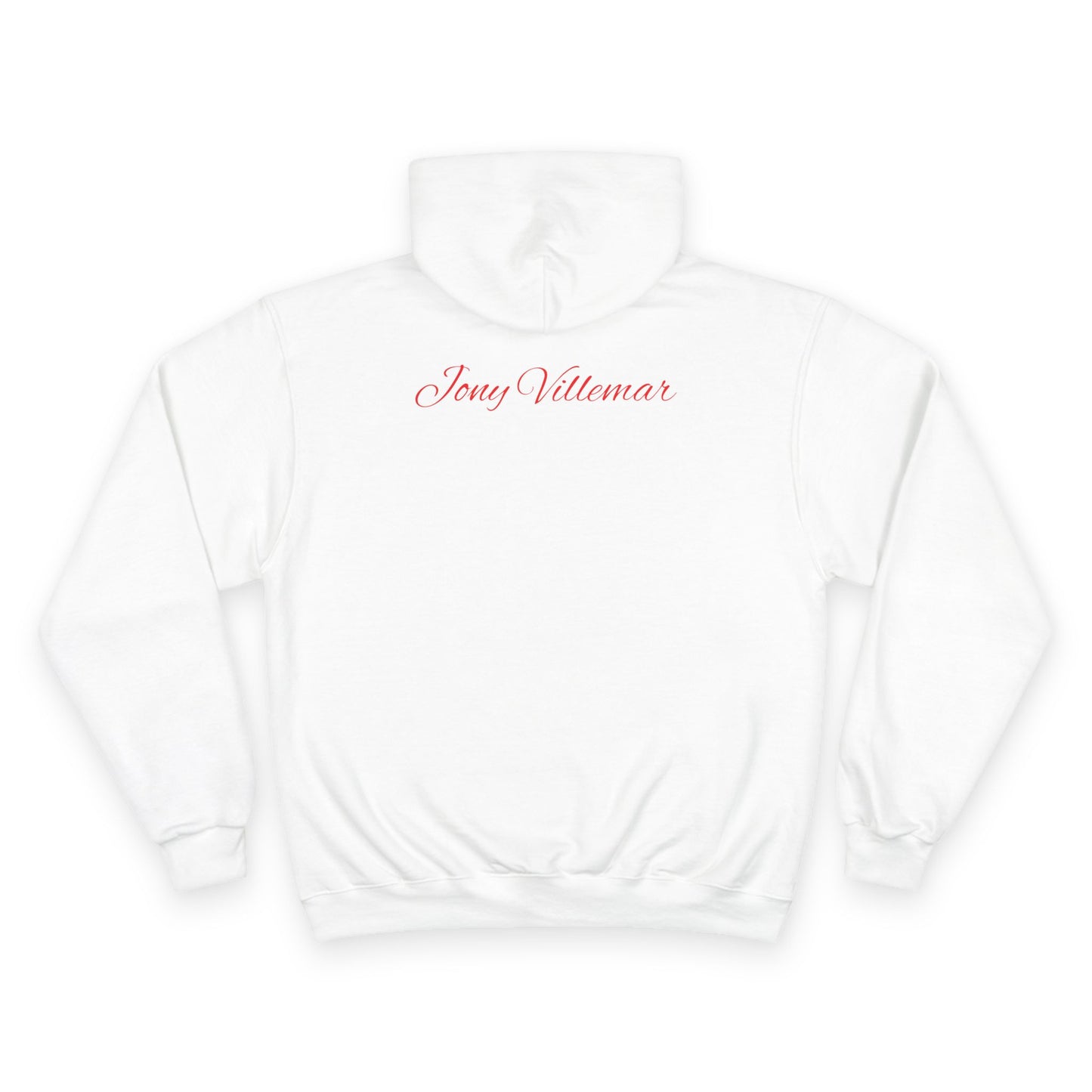 Champion Hoodie - 'Tirando Ritmo' Photo Graphic Pullover (Terry Fleece, Back Script Name)