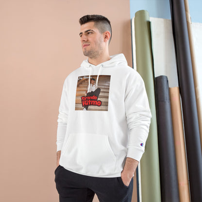 Champion Hoodie - 'Tirando Ritmo' Photo Graphic Pullover (Terry Fleece, Back Script Name)