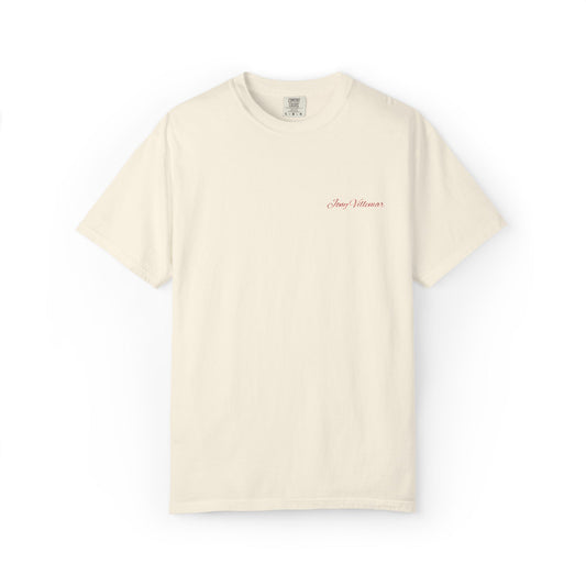 Minimalist 'Jony Villemar' Embroidered T-Shirt